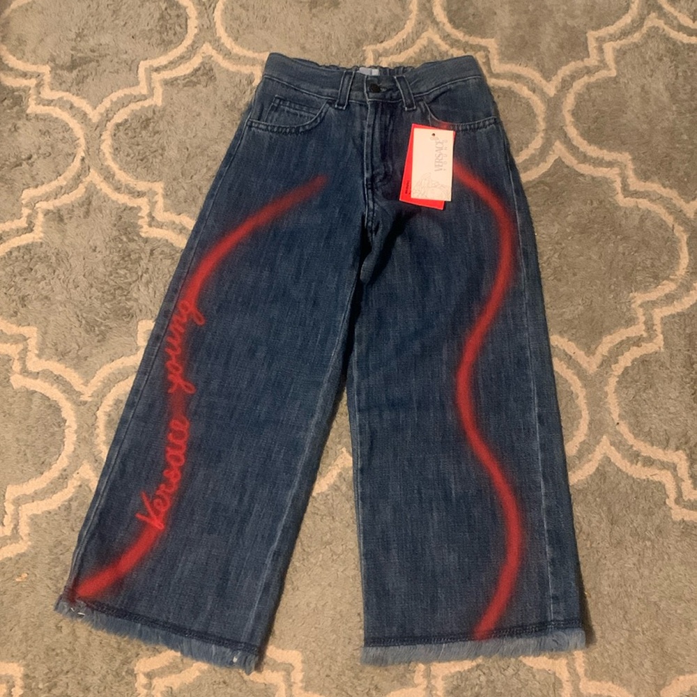 Versace Young Graffiti Jeans Size 4